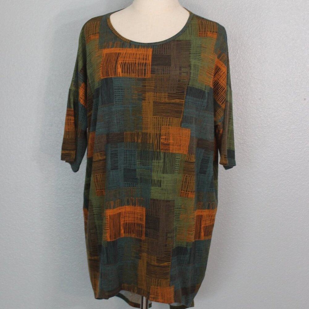 LulaRoe Simply Comfortable Women's Tribal Pattern Hi-Low Tunic - Size M